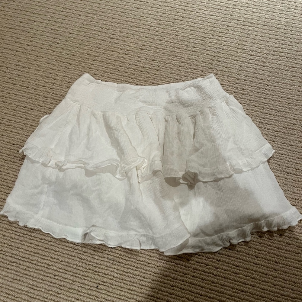White Ruffle Skirt - Picture 2 of 3
